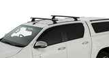 Vortex RCH Trackmount Black 2 Bar Roof Rack - Toyota Hilux 2015+