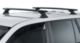 Vortex RCH Black 2 Bar Roof Rack - Fixed Point Mount - Mitsubishi Triton 2012+